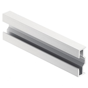 Ils Te Series - Mounting Extrusion For Led Tape Light Channel - With Utilitarian Inspirations - 0.25 Inches Tall By 1 Inches Wide
