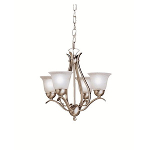 Dover - 4 Light Chandelier - With Transitional Inspirations - 16 Inches Tall By 18 Inches Wide - 1216424