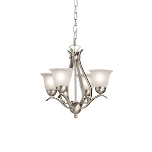 Dover - 4 Light Chandelier - With Transitional Inspirations - 16 Inches Tall By 18 Inches Wide - 1216424