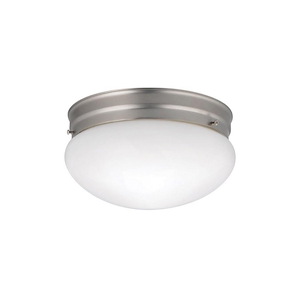 Ceiling Space - 2 Light Ceiling Mount - with Utilitarian inspirations - 5.25 inches tall by 8.75 inches wide