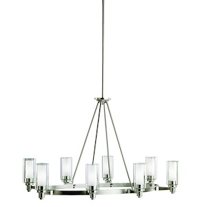 Circolo - 8 light Island Pendant - with Soft Contemporary inspirations - 27 inches tall by 25 inches wide - 90700