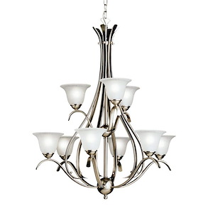 Dover - 9 Light Chandelier - With Transitional Inspirations - 37 Inches Tall By 27.75 Inches Wide - 1216217