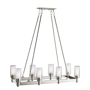 Circolo - 8 light Island Pendant - with Soft Contemporary inspirations - 39.25 inches tall by 14.25 inches wide - 90759