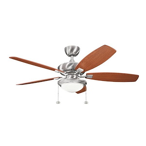 Canfield Select - Ceiling Fan with Light Kit - with Transitional inspirations - 17 inches tall by 51.75 inches wide