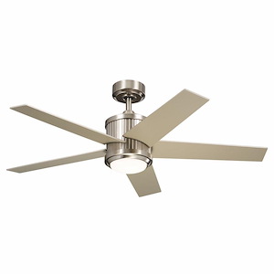 Brahm - 5 Blade Ceiling Fan with Light Kit In Art Deco Style-15.5 Inches Tall and 48 Inches Wide - 1278725