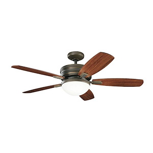 Carlson - Ceiling Fan with Light Kit - with Transitional inspirations - 16.5 inches tall by 52 inches wide - 735214