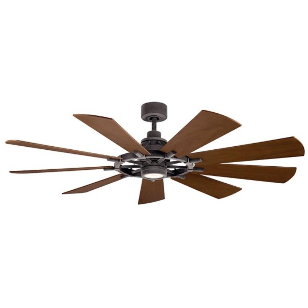 Kichler Lighting 300265 Gentry - Ceiling Fan with Light Kit - with Lodge/Country/Rustic inspirations - 16.5 inches tall by 65 inches wide