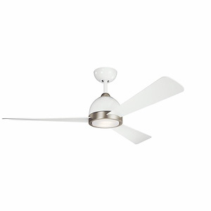 Incus - Ceiling Fan with Light Kit - with Contemporary inspirations - 13.75 inches tall by 56 inches wide