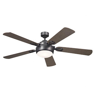 Humble - 5 Blade Ceiling Fan with Light Kit In  Style-16 Inches Tall and 60 Inches Wide