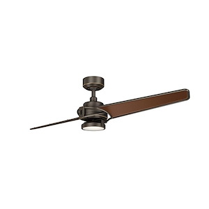 Xety - Ceiling Fan with Light Kit - 13.75 inches tall by 56 inches wide