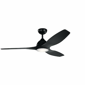 Jace - Ceiling Fan with Light Kit - with Contemporary inspirations - 15.25 inches tall by 60 inches wide