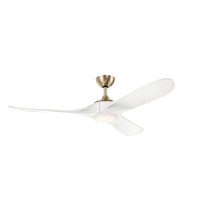 Mylo - 3 Blade Ceiling Fan with Light Kit-13.5 Inch Tall and 60 Inch Wide - 1394617