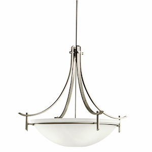 Olympia - 5 light Inverted Pendant - with Soft Contemporary inspirations - 31 inches tall by 36 inches wide