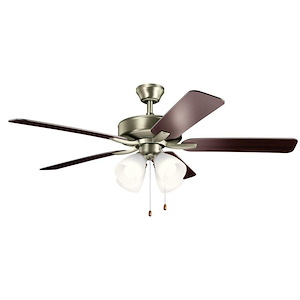 Basics Pro Premier - Ceiling Fan with Light Kit - with Traditional inspirations - 18.5 inches tall by 52 inches wide