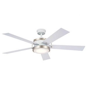 Salvo - 5 Blade Ceiling Fan with Light Kit In Industrial Style-14.5 Inches Tall and 56 Inches Wide