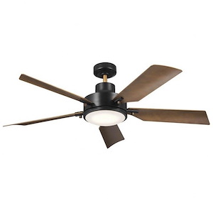 Guardian - 5 Blade Ceiling Fan with Light Kit In Industrial Style-14.5 Inches Tall and 54 Inches Wide