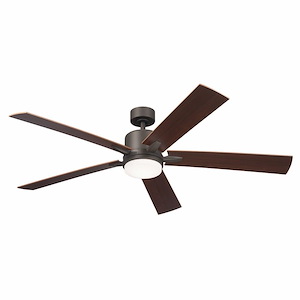 Lucian Elite XL - 5 Blade Ceiling Fan with Light Kit In Modern Style-14.25 Inches Tall and 60 Inches Wide