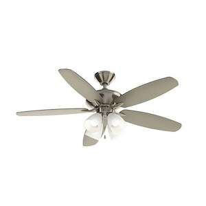 Renew Premier - 5 Blade Ceiling Fan with Light Kit In Modern Style-19.25 Inches Tall and 52 Inches Wide