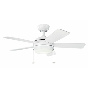 Starkk - Ceiling Fan with Light Kit - 13.75 inches tall by 42 inches wide - 492325