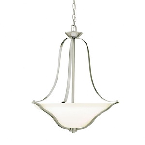Langford - 3 Light Pendant - with Transitional inspirations - 25.5 inches tall by 22 inches wide