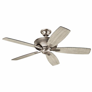 Monarch II - Ceiling Fan - with Transitional inspirations - 13.25 inches tall by 52 inches wide