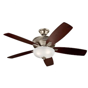 Monarch II Select - Ceiling Fan with Light Kit - with Transitional inspirations - 19 inches tall by 13.75 inches wide