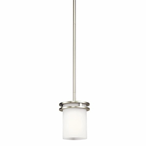 Hendrik 1-Light Mini-Pendant with Soft Contemporary Inspirations - 7.5 Inches Tall by 5.25 Inches Wide