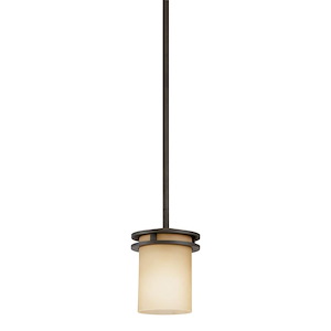 Hendrik 1-Light Mini-Pendant with Soft Contemporary Inspirations - 7.5 Inches Tall by 5.25 Inches Wide - 90886