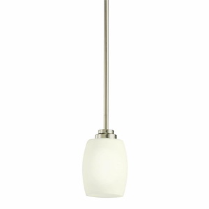 Eileen - 10W 1 LED Mini Pendant - with Contemporary inspirations - 8 inches tall by 4.5 inches wide