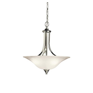Dover - 3 light Convertible Pendant - with Transitional inspirations - 19 inches tall by 17.75 inches wide