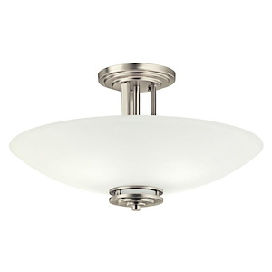 Hendrik - 4 light Semi-Flush Mount - with Soft Contemporary inspirations - 12.25 inches tall by 24 inches wide