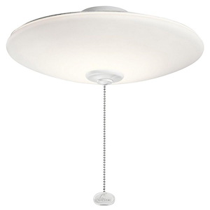 17W 1 Led Low Profile Bowl Fan Light Kit - With Transitional Inspirations - 4.75 Inches Tall By 13 Inches Wide