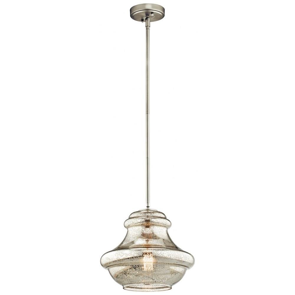 Kichler Lighting 42044 Everly - 1 light Pendant - with Transitional inspirations - 10.25 inches tall by 12 inches wide