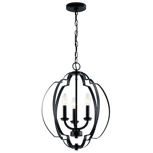 Voleta - 3 light Pendant - 20.75 inches tall by 16.5 inches wide