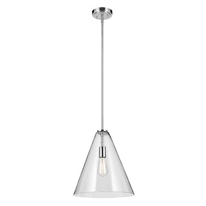 Everly - 1 Light Pendant-15.5 Inches Tall and 14.25 Inches Wide