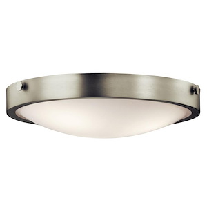 Lytham - 3 light Flush Mount - with Soft Contemporary inspirations - 5.5 inches tall by 17.25 inches wide
