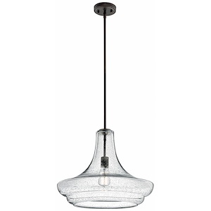 Everly - 1 light Pendant - with Transitional inspirations - 15.5 inches tall by 19 inches wide - 409566