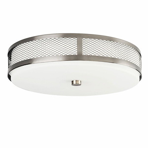 22W 1 LED Flush Mount - with Transitional inspirations - 3.25 inches tall by 13.25 inches wide - 548016