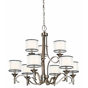 Lacey - 9 light 2-Tier Chandelier - with Transitional inspirations - 29.5 inches tall by 34.25 inches wide - 228003