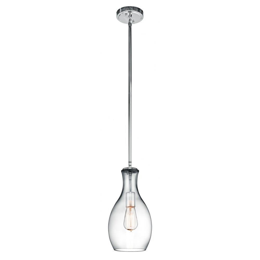 Kichler Lighting 42456 Everly - 1 Light Mini Pendant - with Transitional inspirations - 13.75 inches tall by 7 inches wide