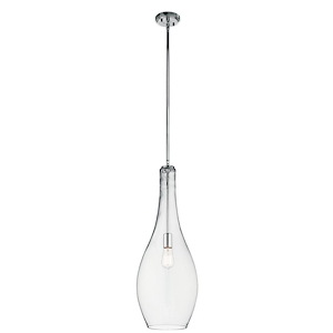 Everly - 1 light Pendant - with Transitional inspirations - 29.5 inches tall by 11 inches wide - 479080