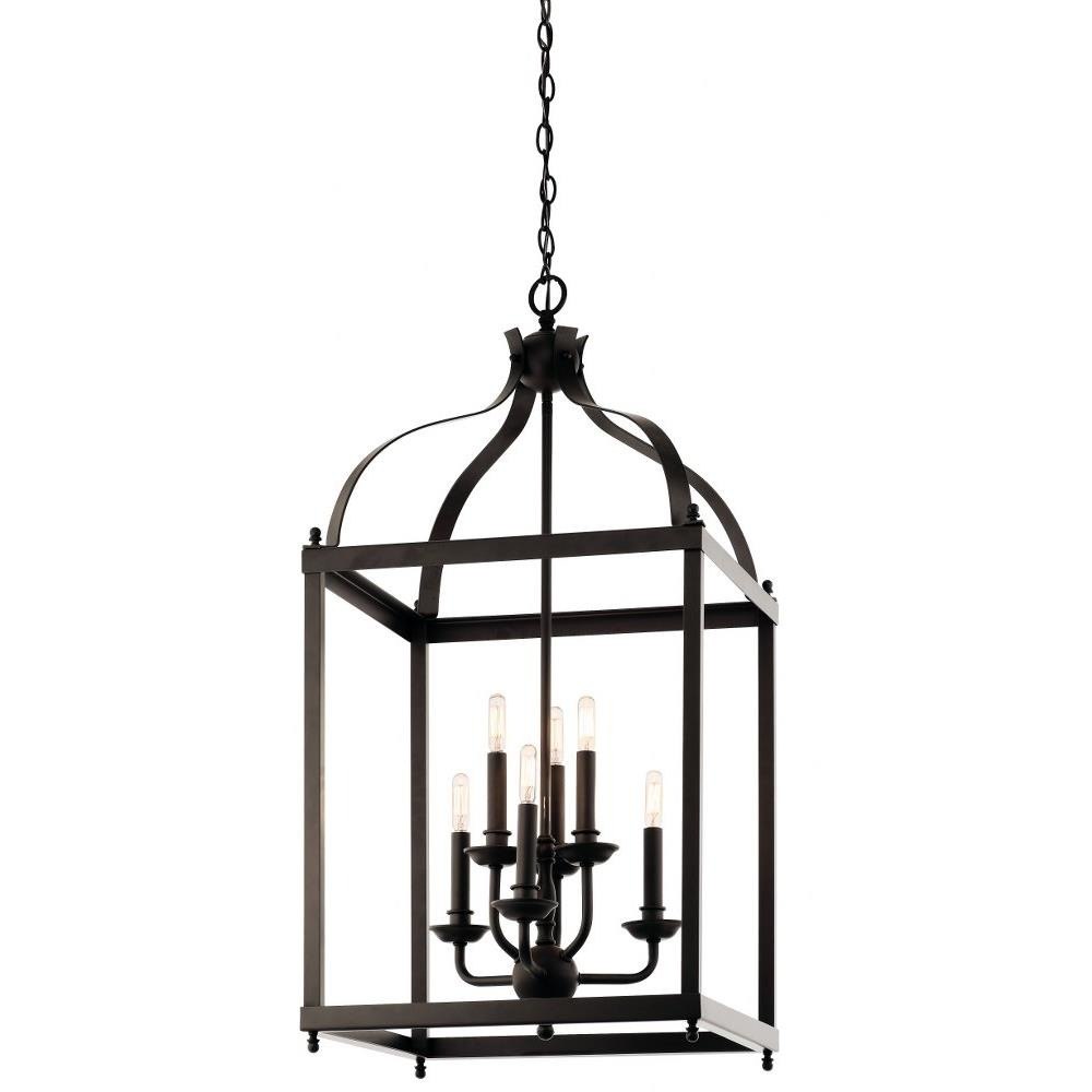 Kichler Lighting 42568 Larkin - 6 Light X-Large Cage Foyer with Traditional Design-36.25 inches tall by 18 inches wide