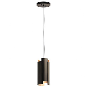 Moderne - 18W 2 LED Mini Pendant - with Contemporary inspirations - 12 inches tall by 5.5 inches wide
