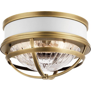 Tollis - 2 Light Flush Mount In Coastal Style-7.75 Inches Tall and 12 Inches Wide