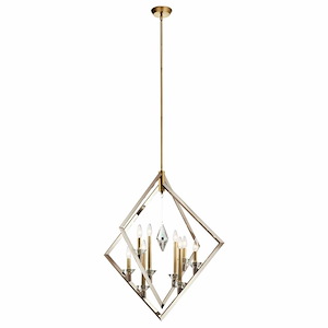 Layan - 8 Light Foyer - With Contemporary Inspirations - 34.75 Inches Tall By 31.75 Inches Wide - 819805