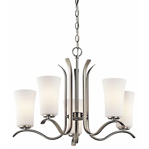 Armida - 5 Light Medium Chandelier - with Transitional inspirations - 18 inches tall by 25.25 inches wide