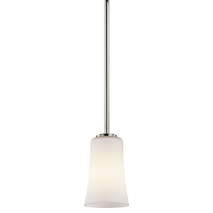 Armida - 1 Light Mini Pendant - with Transitional inspirations - 8 inches tall by 4.75 inches wide
