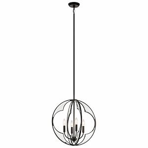 Montavello - 4 light Small Chandelier - with Transitional inspirations - 19.75 inches tall by 18.75 inches wide - 551523