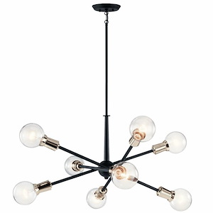 Armstrong - 8 Light Large Chandelier - with Contemporary inspirations - 26 inches tall by 30 inches wide - 492977