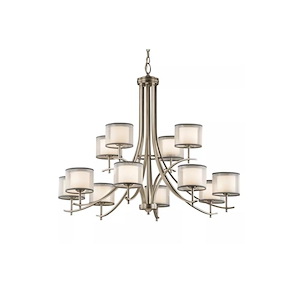 Tallie - Twelve Light 2-Tier Chandelier - 34.5 inches tall by 42 inches wide